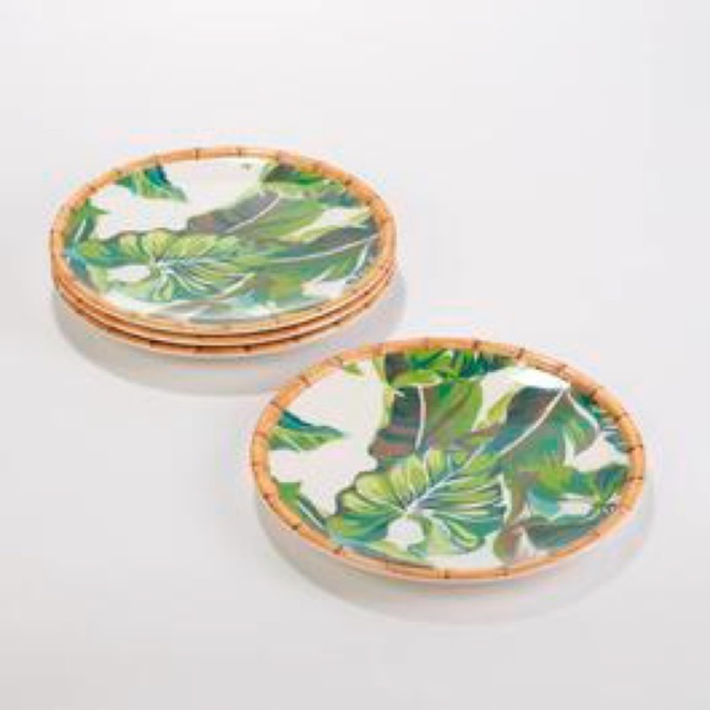 Tommy Bahama Dinner Plates set of 4.  11”